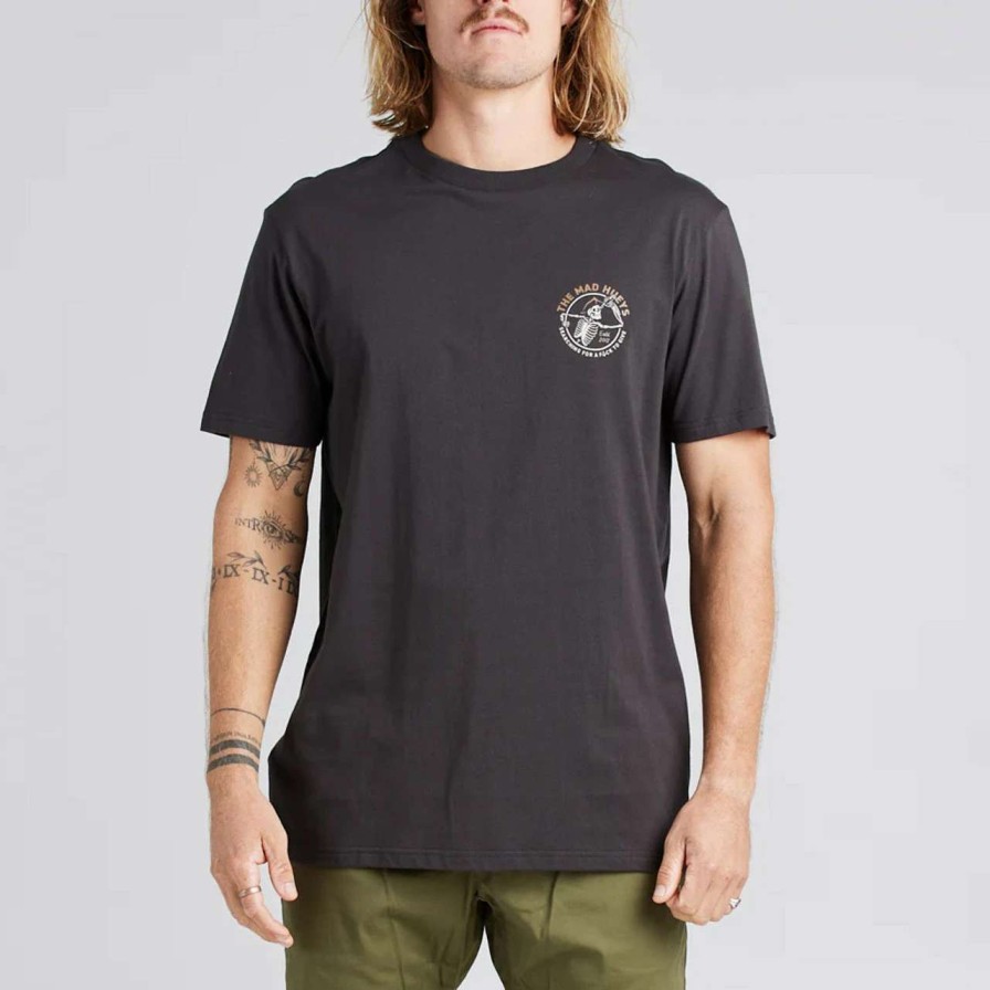 Tees * | Mad Hueys Searching For A Fk To Give Tee Mens In Vintage Black