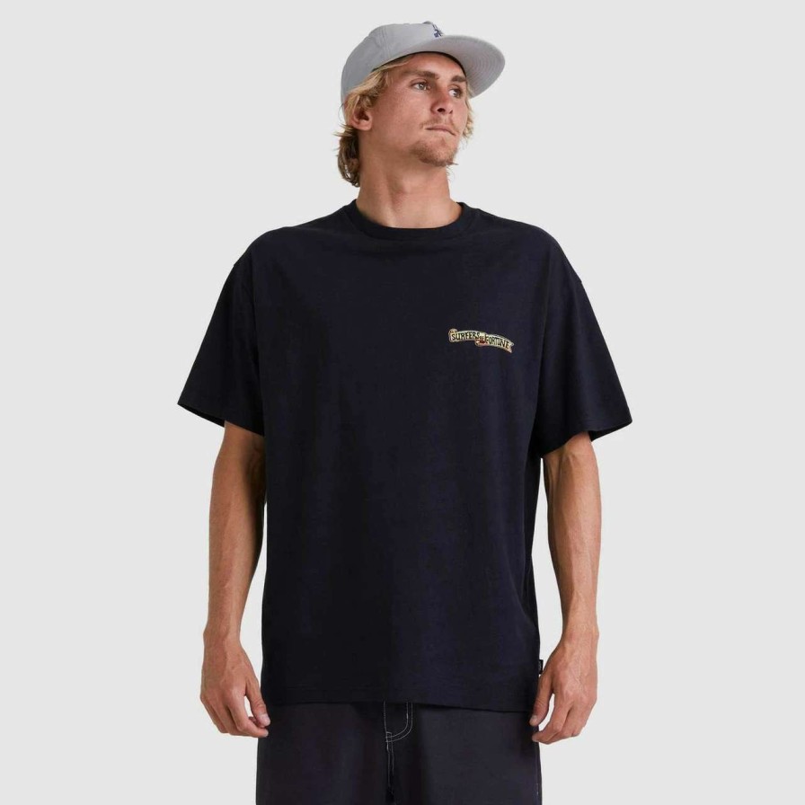 Tees * | Quiksilver Boogieman Tee Mens In Black