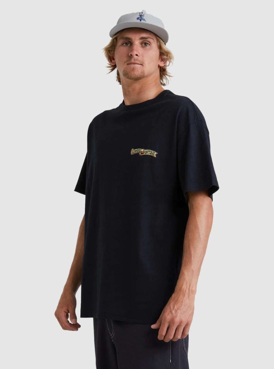 Tees * | Quiksilver Boogieman Tee Mens In Black