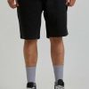 Bottoms * | Afends Dendy 2.0 Hemp Elastic Walkshort Mens In Black