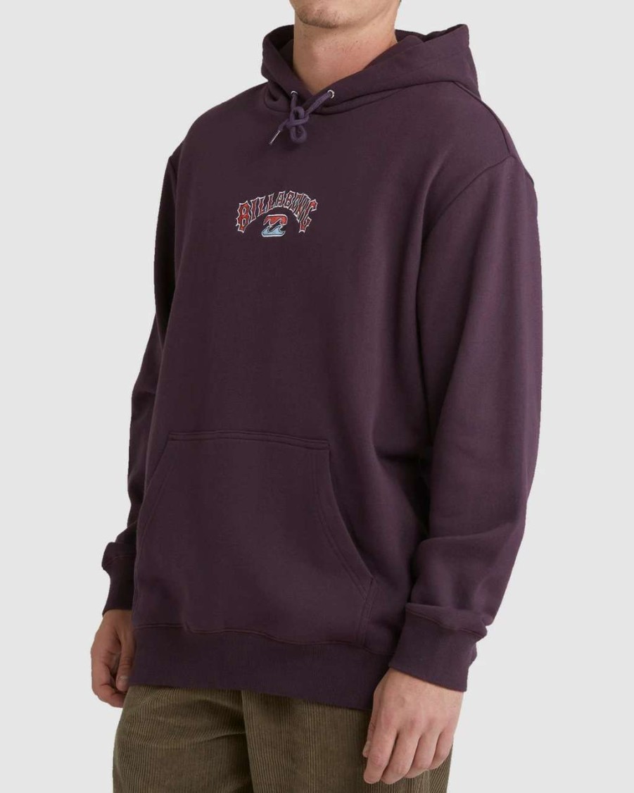 Jumpers & Hoodies * | Billabong Beach Days Pop Hoodie Mens In Fig Purple