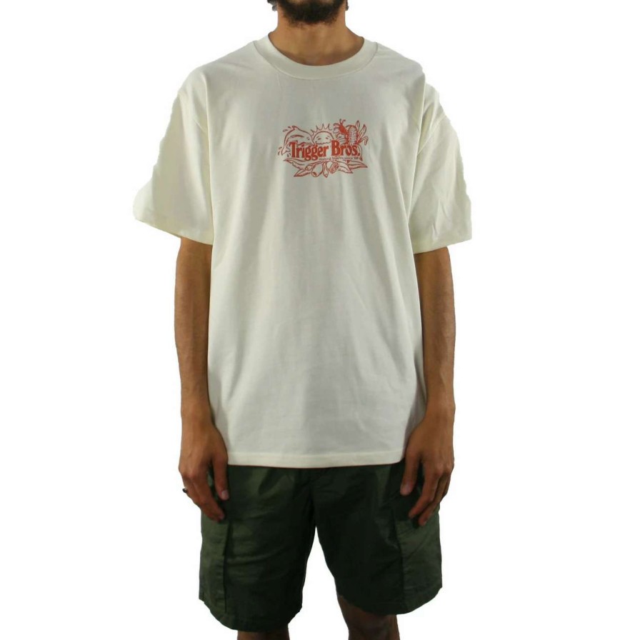 Tees * | Trigger Bros X Jack Miers Summer Tee Heavy Mens In Butter Beige