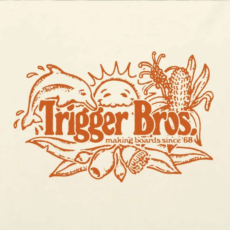 Tees * | Trigger Bros X Jack Miers Summer Tee Heavy Mens In Butter Beige