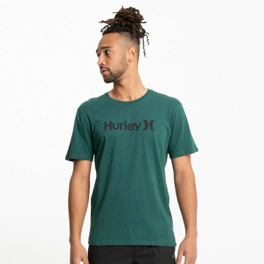 Tees * | Hurley Everyday Wash One And Only Solid Tee Mens In Alpine Green