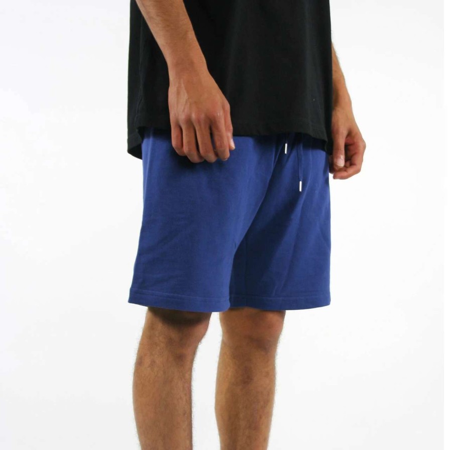 Bottoms * | Trigger Bros Fleece Track Short Mens In Cobalt Blue