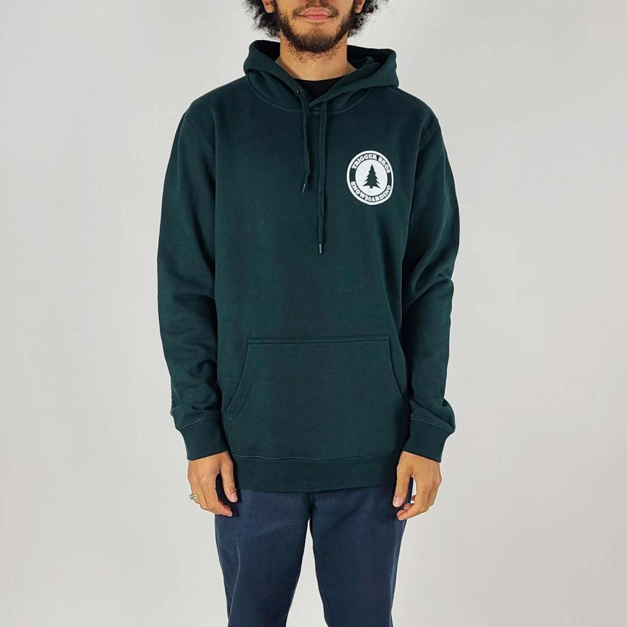 Jumpers & Hoodies * | Trigger Bros Snowboarding Hoodie Mens In Pine Green