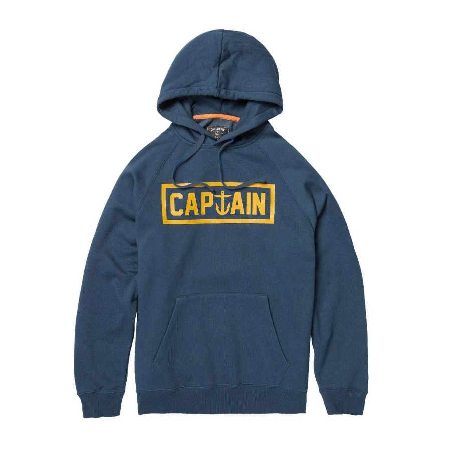 Jumpers & Hoodies * | Captain Fin Co Shweaty Naval Hoodie Mens In Dark Navy Blue