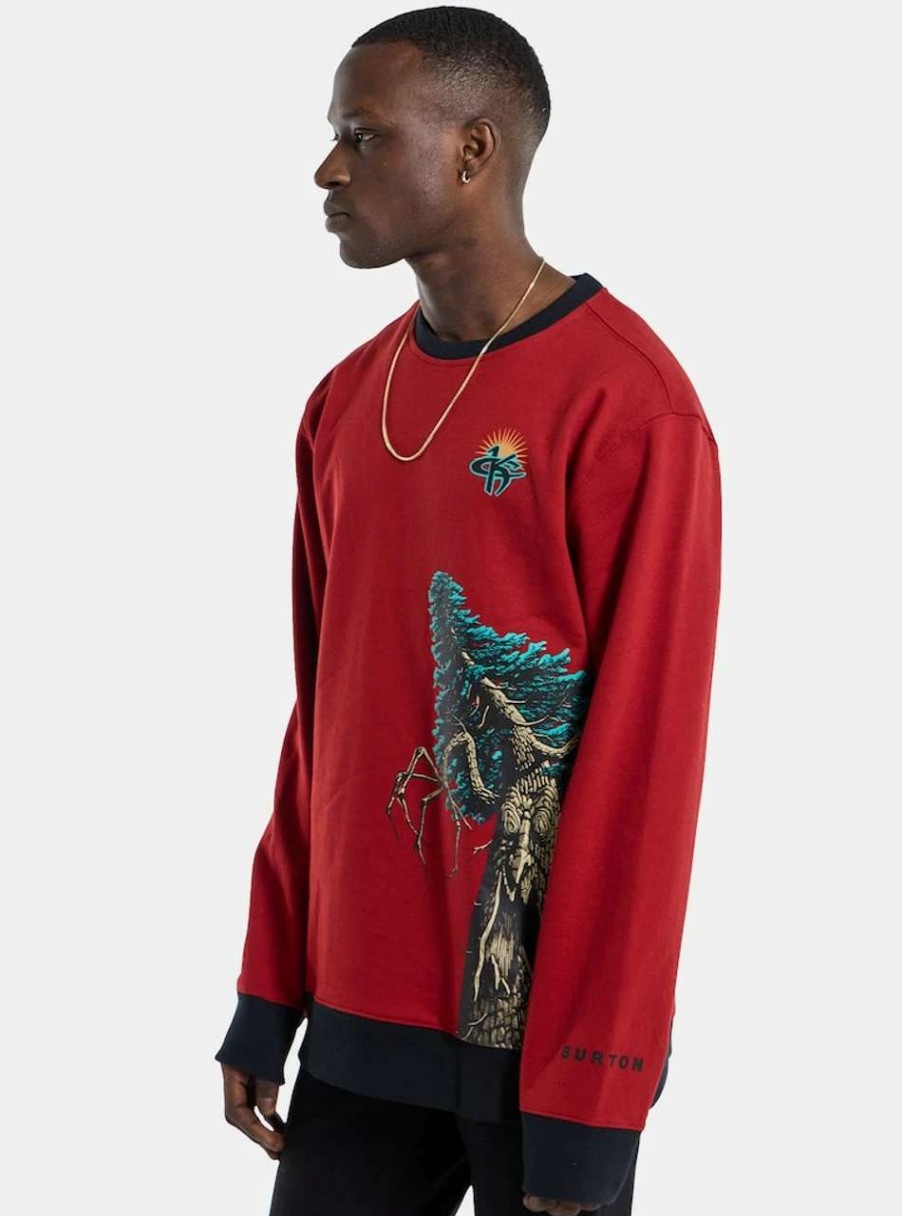 Jumpers & Hoodies * | Burton 1995 Kelly Air Crew In Sun Dried Tomato Red