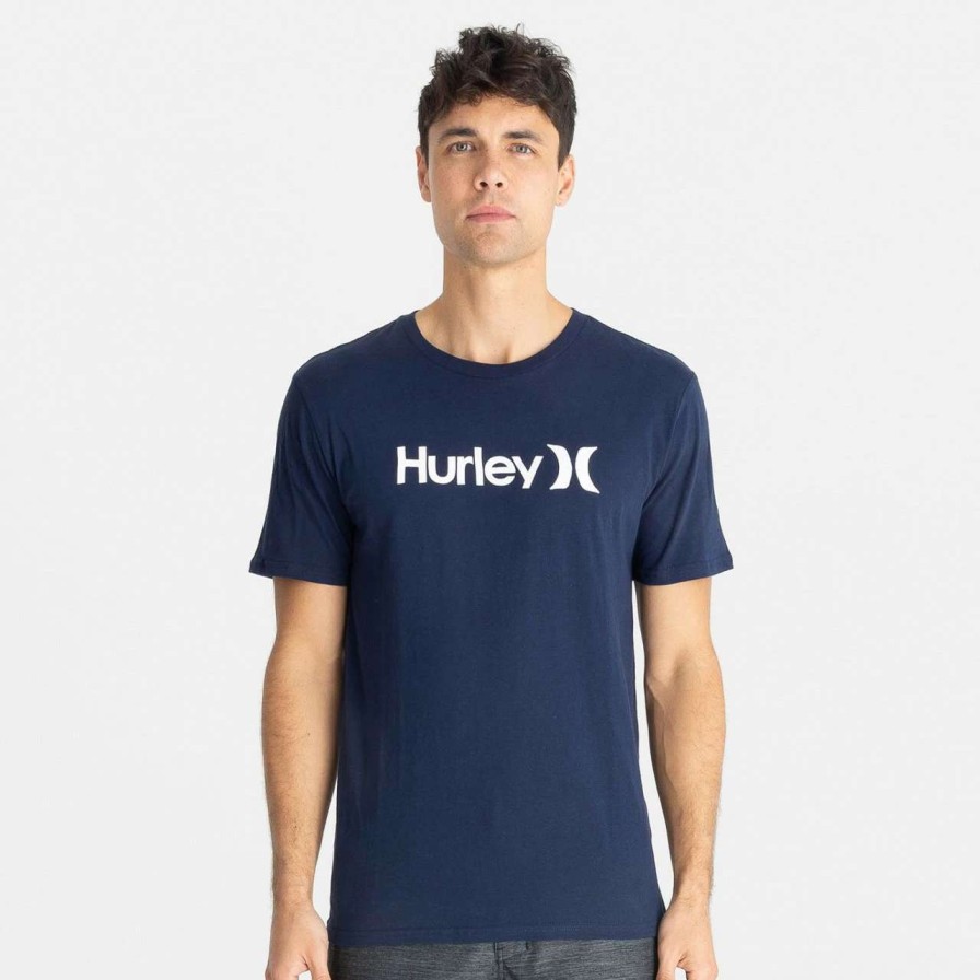 Tees * | Hurley Everyday Wash One And Only Solid Tee Mens In Obsidian Blue