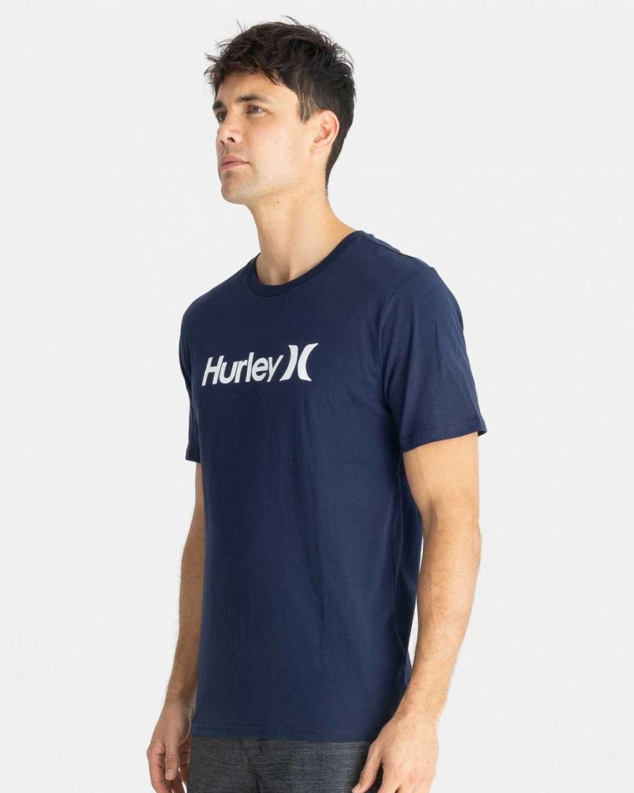 Tees * | Hurley Everyday Wash One And Only Solid Tee Mens In Obsidian Blue