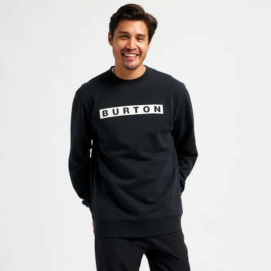 Jumpers & Hoodies * | Burton Vault Crew Mens In True Black