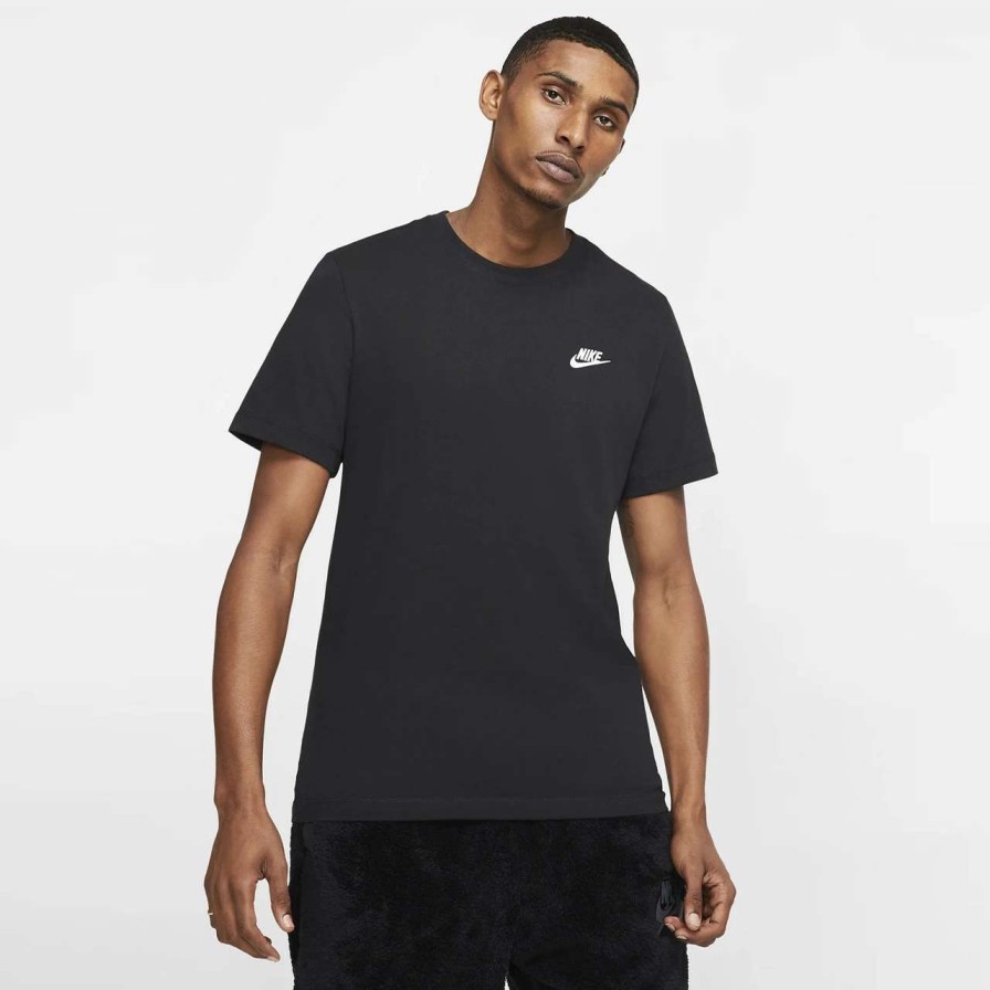 Tees * | Nike Sportswear Club Tee Mens In White Black