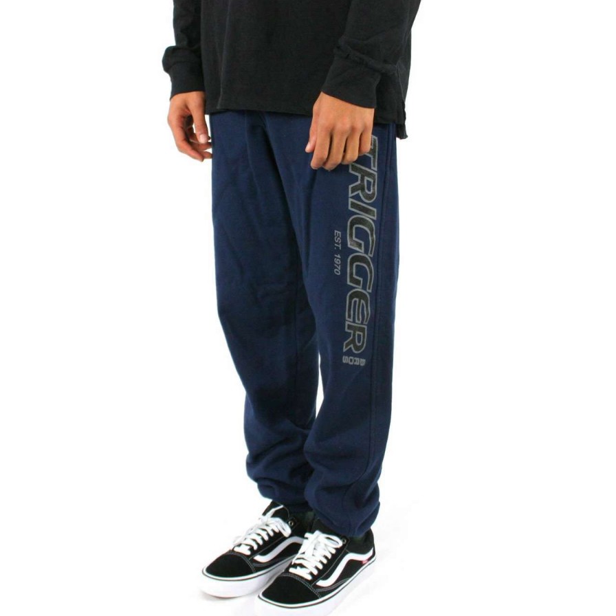 Bottoms * | Trigger Bros Original Tracksuit Pant In Navy Blue