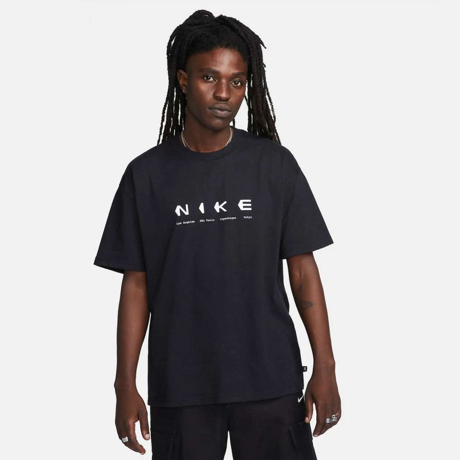 Tees * | Nike Sb City Info Tee Mens In Black