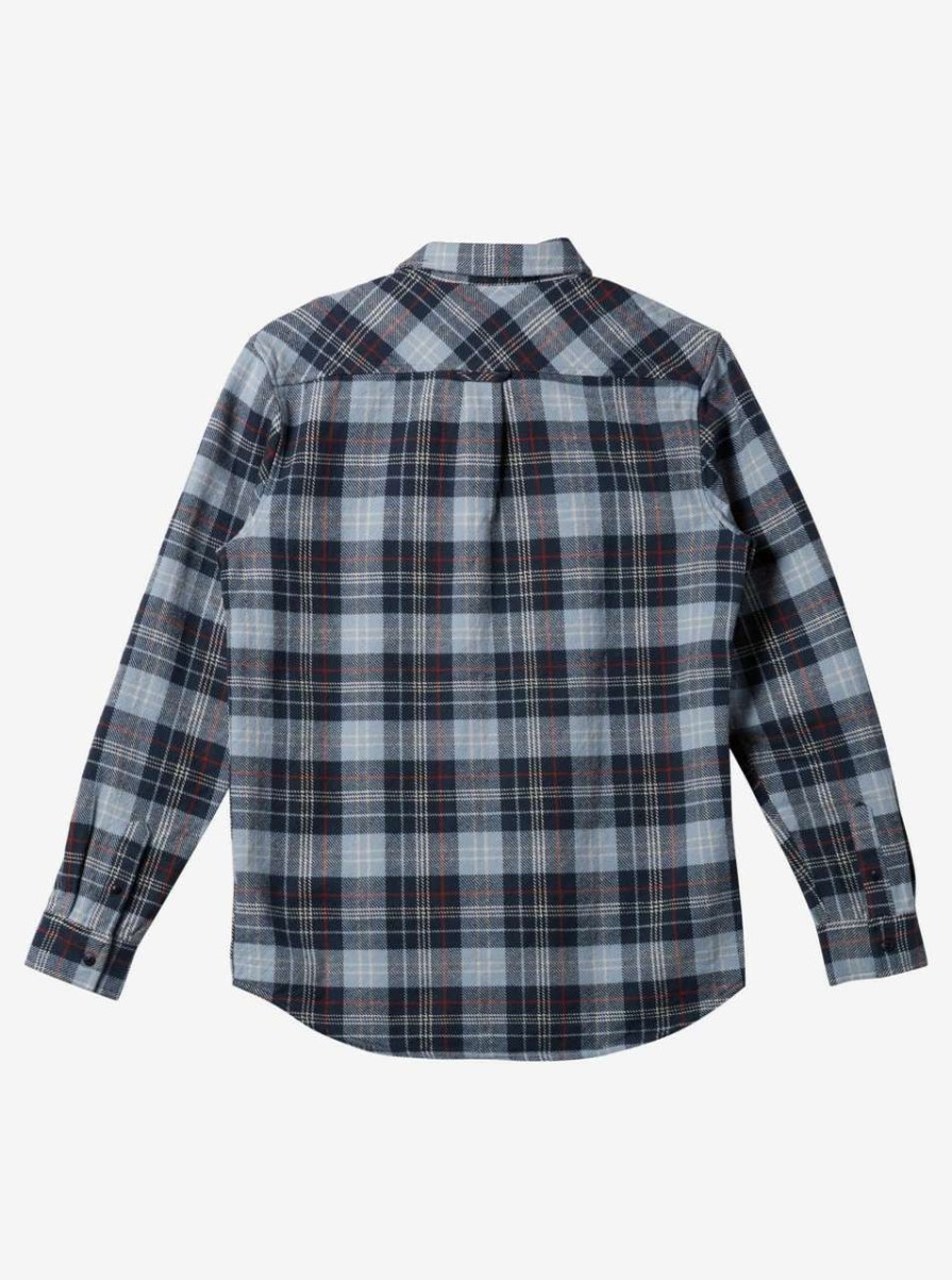 Shirts * | Quiksilver Intrepide Explorer Long Sleeve Shirt Mens In Midnight Navy Blue