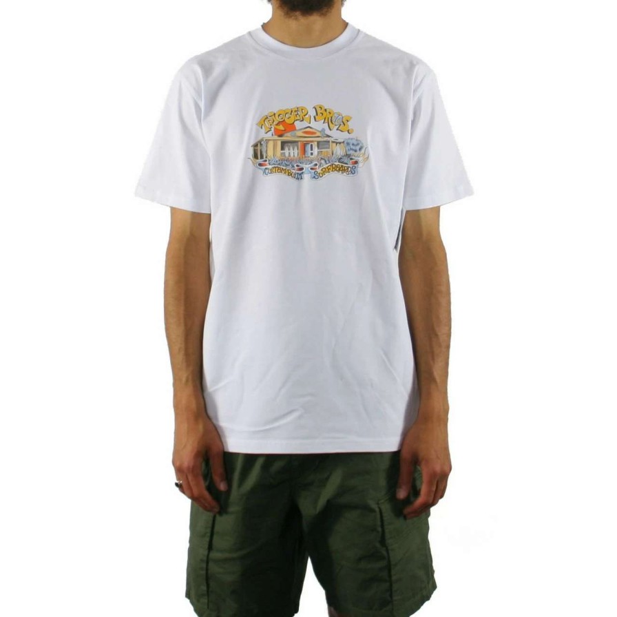 Tees * | Trigger Bros X Mark Lording Leo Shack Tee Mens In White