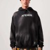 Jumpers & Hoodies * | Afends Millions Recycled Hoodie Mens In Worn Black