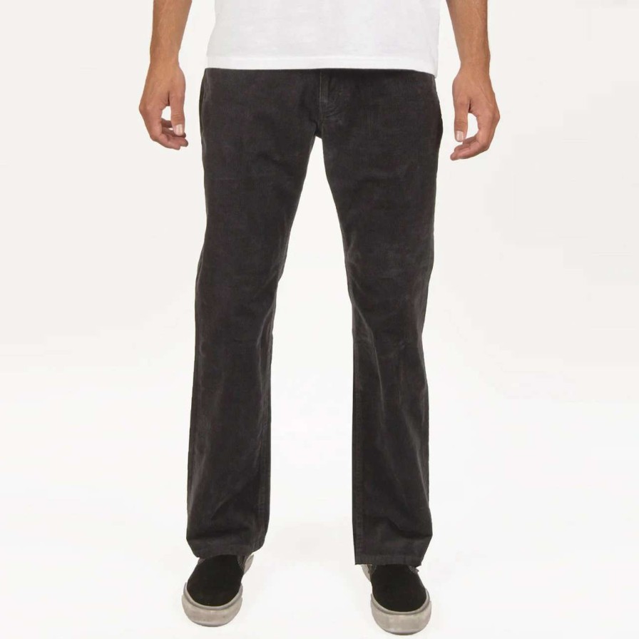 Bottoms * | Vissla Border C Cord 5 Pocket Pant Mens In Phantom Black