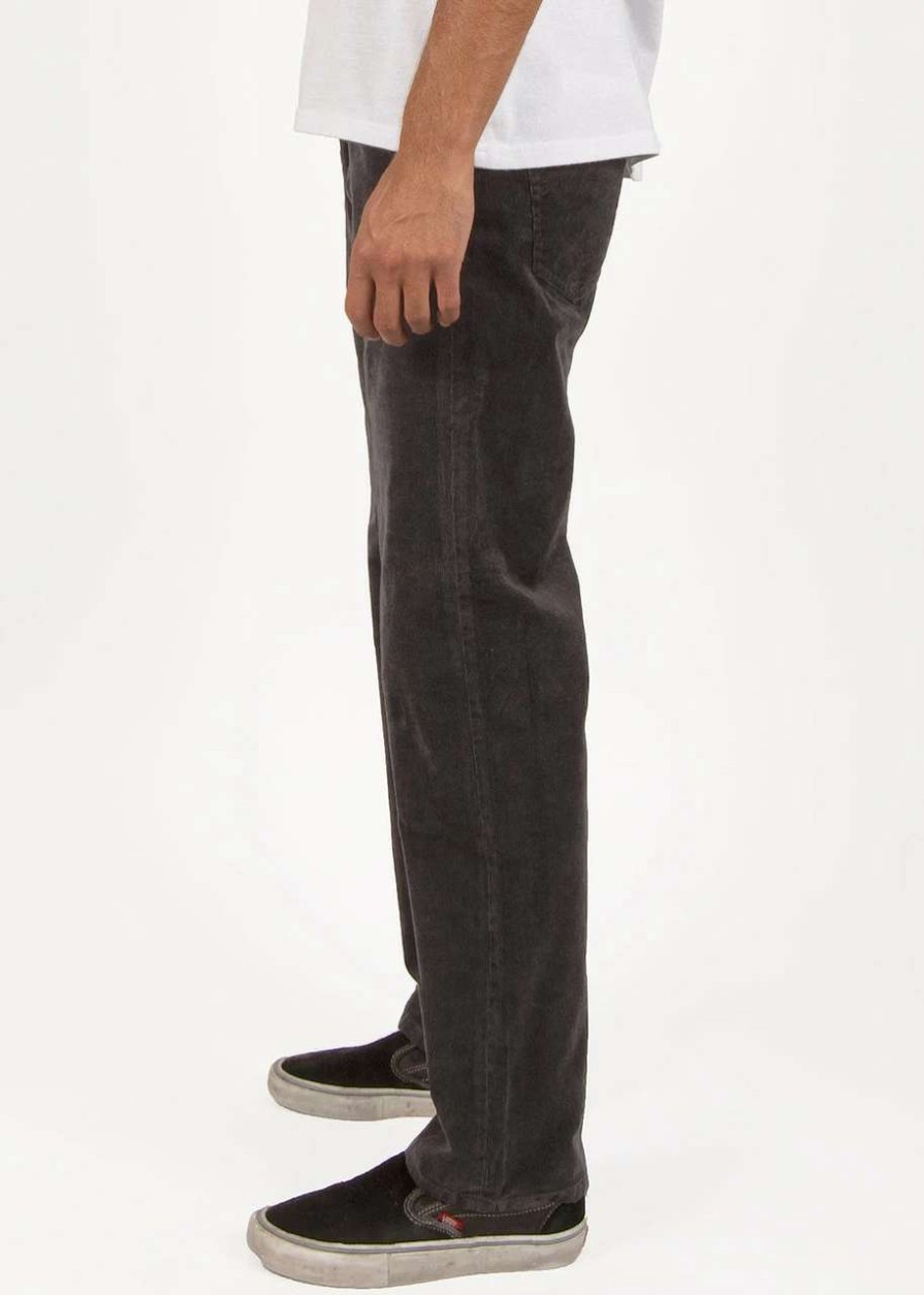 Bottoms * | Vissla Border C Cord 5 Pocket Pant Mens In Phantom Black