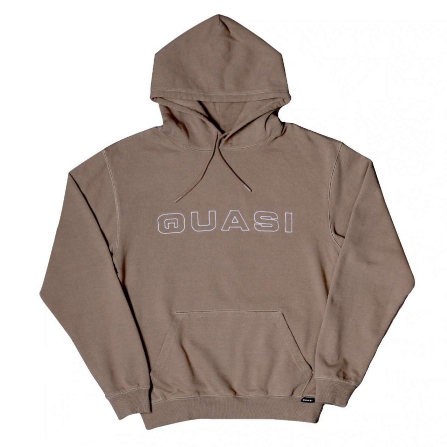 Jumpers & Hoodies * | Quasi Euroline Hoodie Mens In Earth Brown