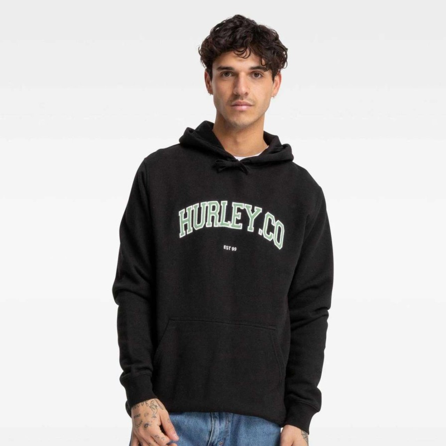 Jumpers & Hoodies * | Hurley Authentics Fleece Mens In Black