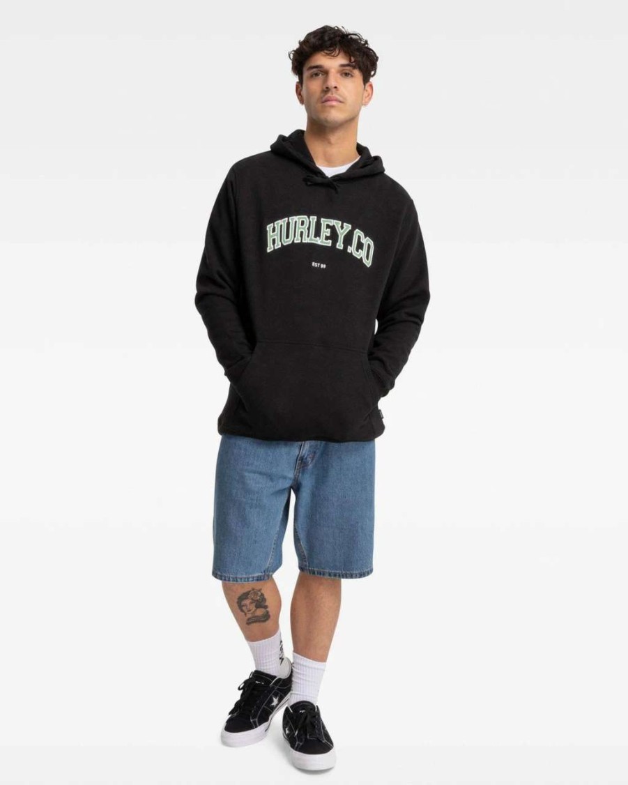 Jumpers & Hoodies * | Hurley Authentics Fleece Mens In Black