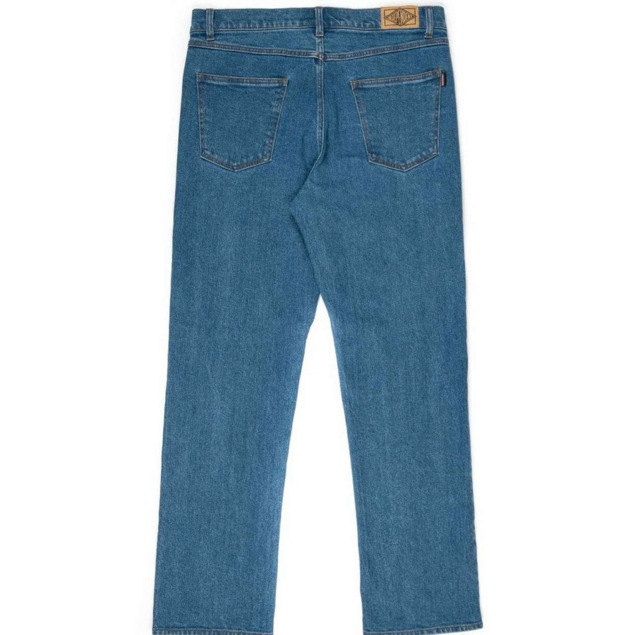 Bottoms * | Independent Belmont Denim Jean Mens In Worker Blue