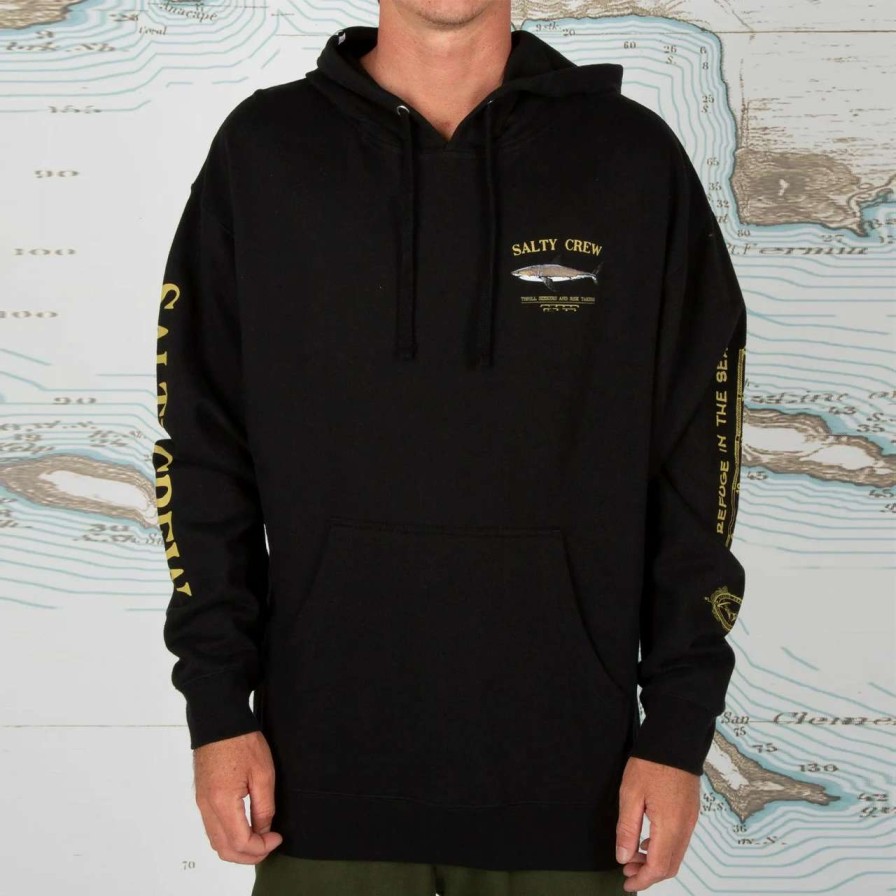 Jumpers & Hoodies * | Salty Crew Bruce Hoodie Mens In Black