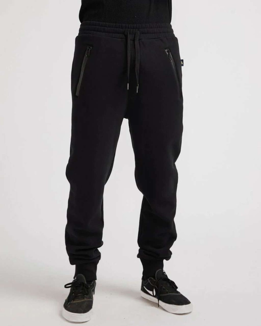 Bottoms * | Yuki Threads Quitters Tracksuit Pant In Black