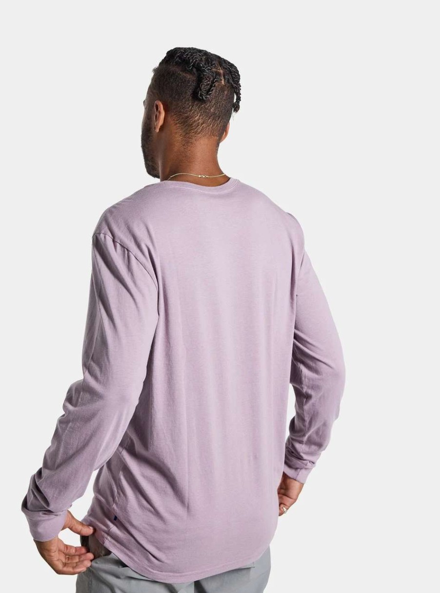 Tees * | Burton Saugatuck Long Sleeve Tee Mens In Elderberry Purple