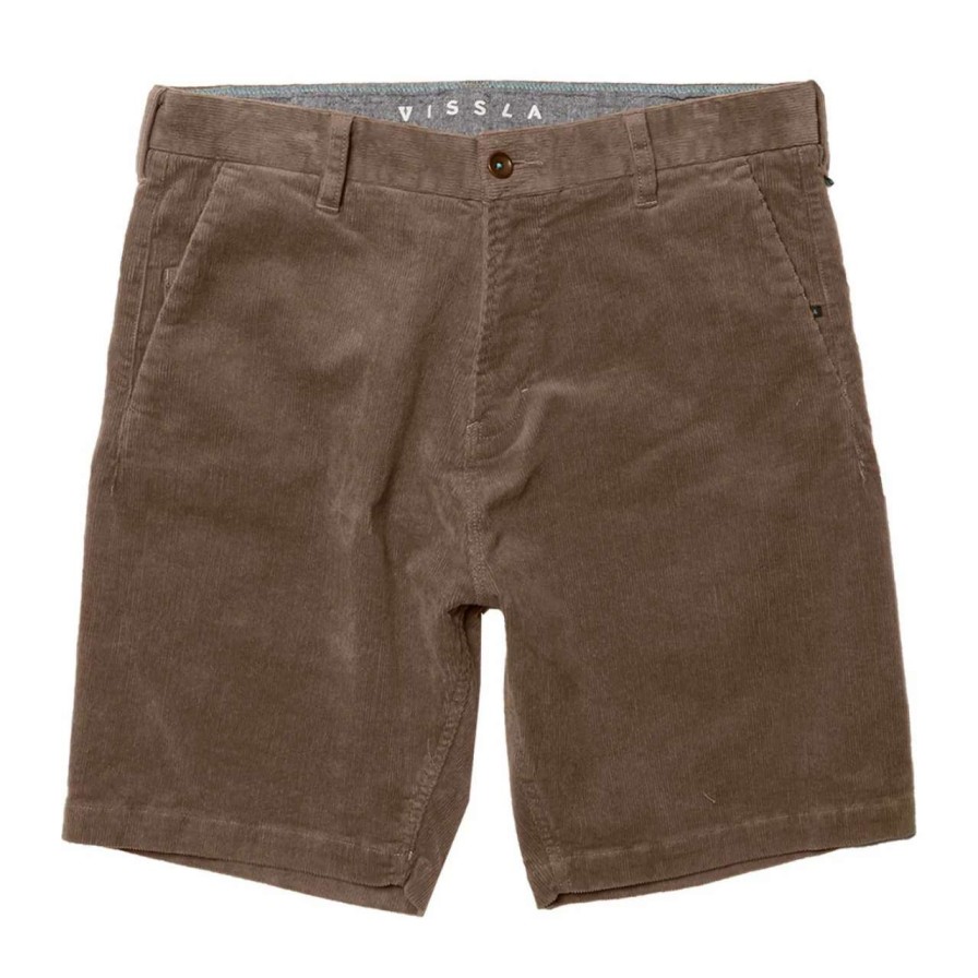 Bottoms * | Vissla No C Cord 19In Walkshort Mens In Driftwood Brown