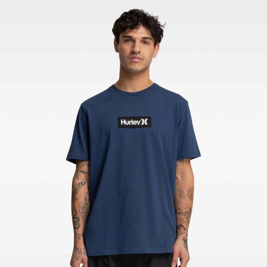 Tees * | Hurley Box Only Tee Mens In Insignia Blue