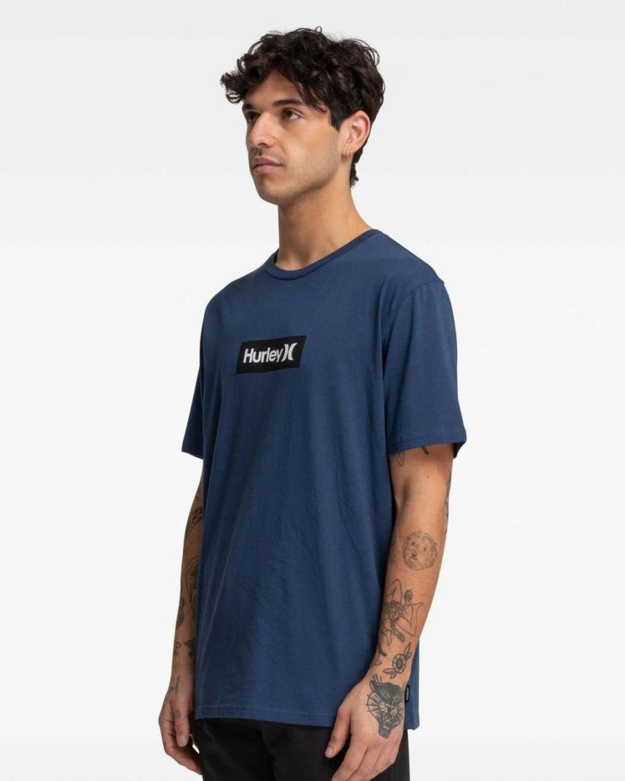 Tees * | Hurley Box Only Tee Mens In Insignia Blue