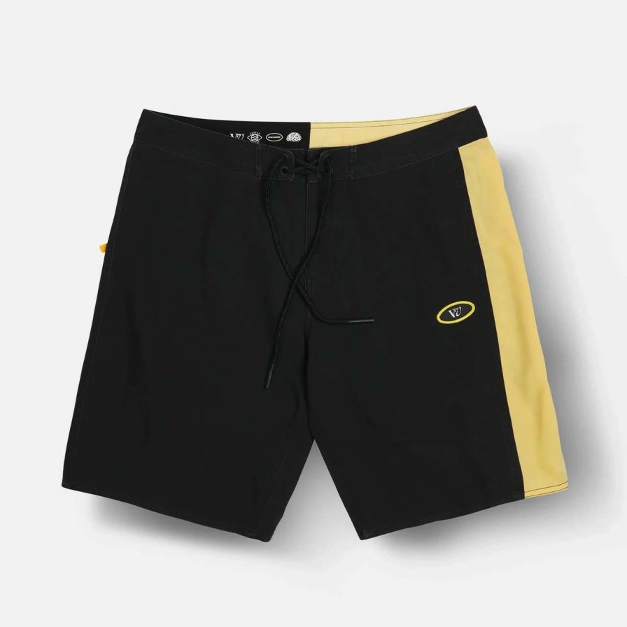 Bottoms * | Rivvia Logger Trunk Short Mens In Black Yellow