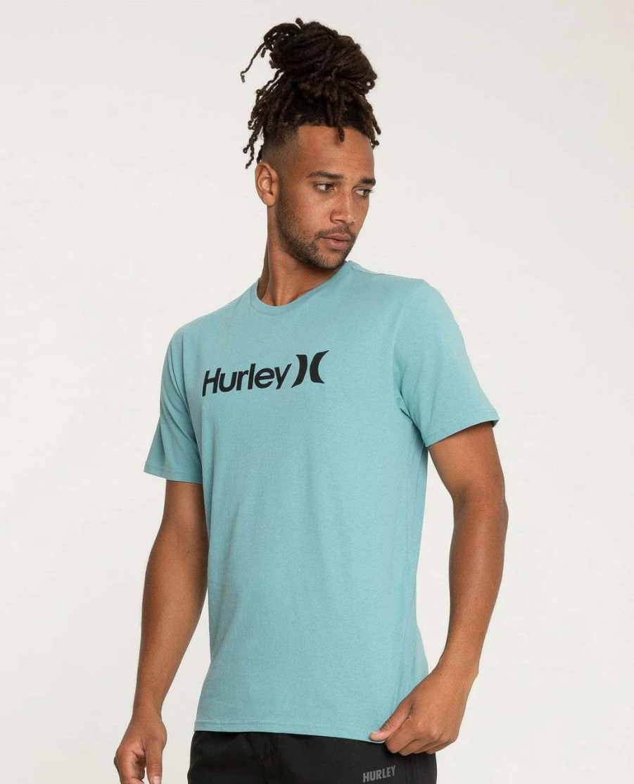 Tees * | Hurley Everyday Wash One And Only Solid Tee Mens In Seafoam Blue