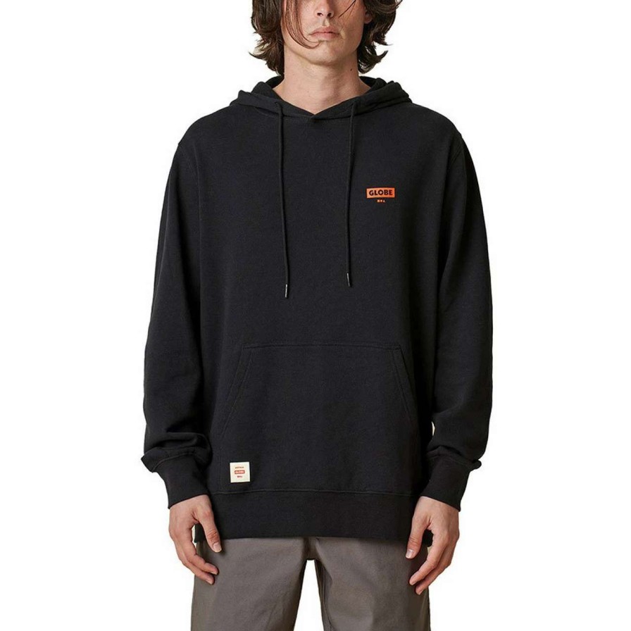 Jumpers & Hoodies * | Globe Living Low Velocity Hoodie Mens In Black