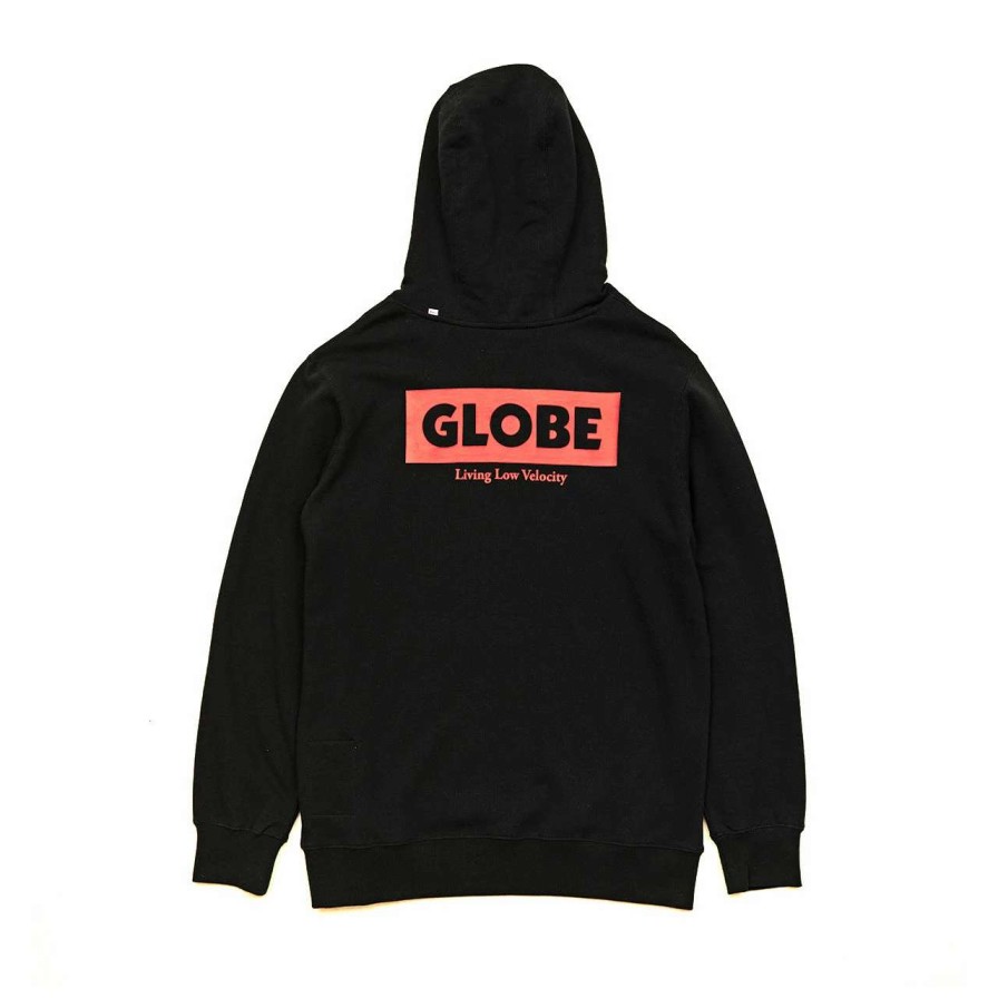 Jumpers & Hoodies * | Globe Living Low Velocity Hoodie Mens In Black