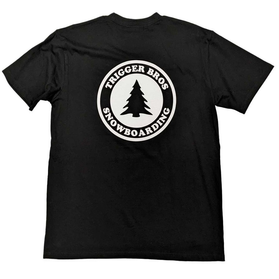 Tees * | Trigger Bros Snowboarding Tee Mens In Black