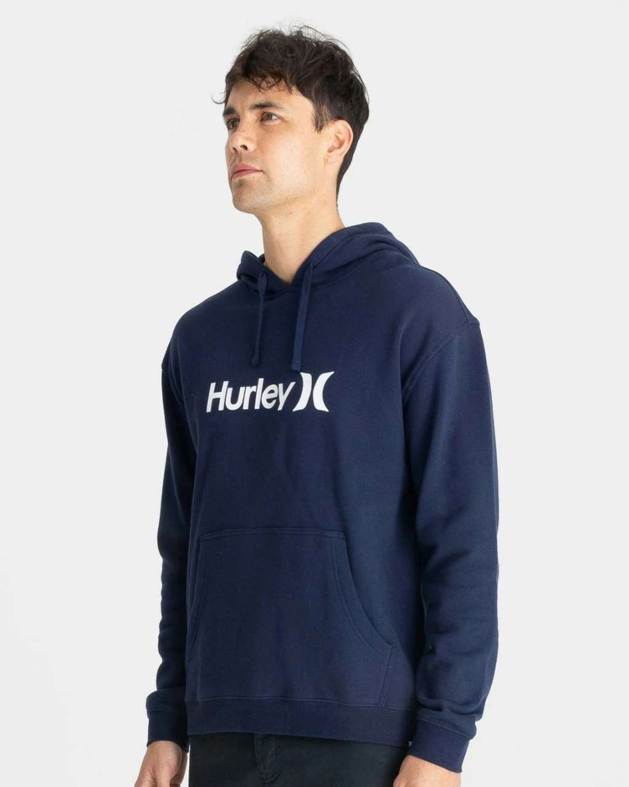 Jumpers & Hoodies * | Hurley One And Only Solid Core Pullover Hoodie Mens In Obsidian Blue