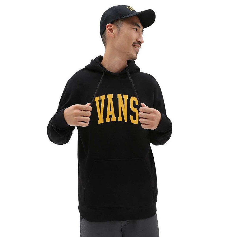 Jumpers & Hoodies * | Vans Varsity Pullover Hoodie Mens In Black