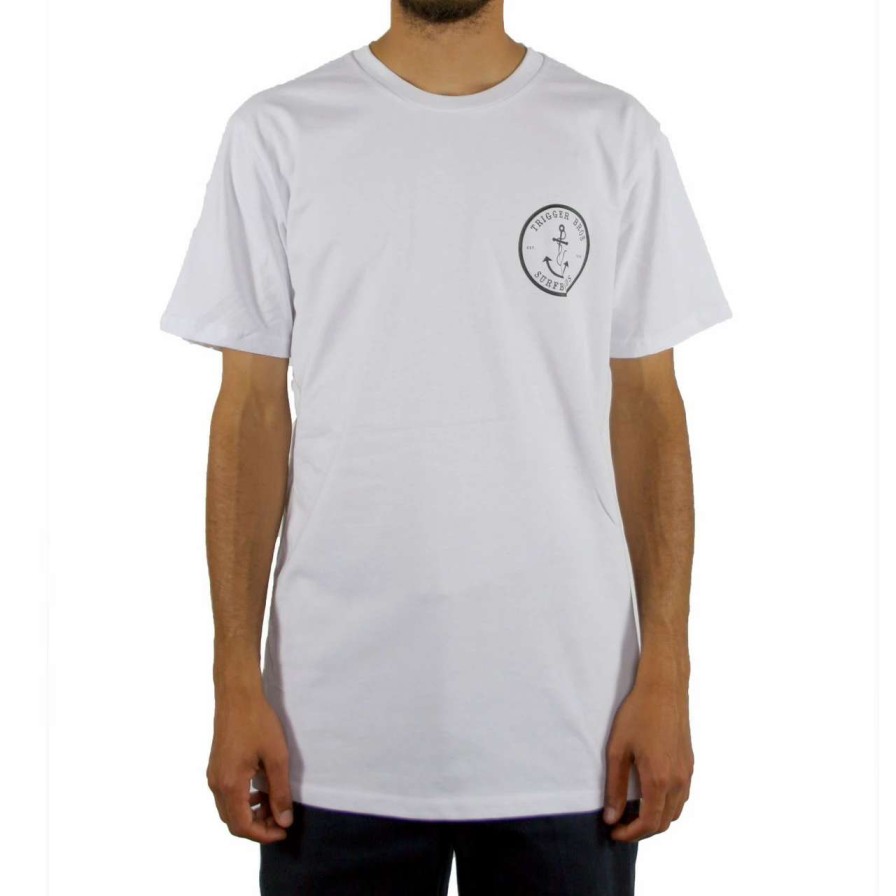 Tees * | Trigger Bros Anchor Tee Mens In White