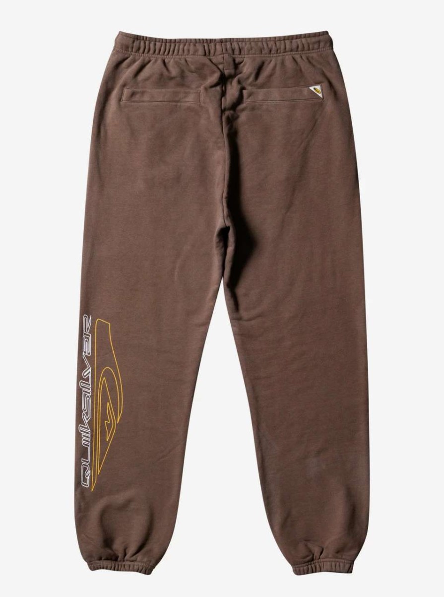 Bottoms * | Quiksilver Saturn Baggy Track Pant Mens In Chocolate Chip Brown