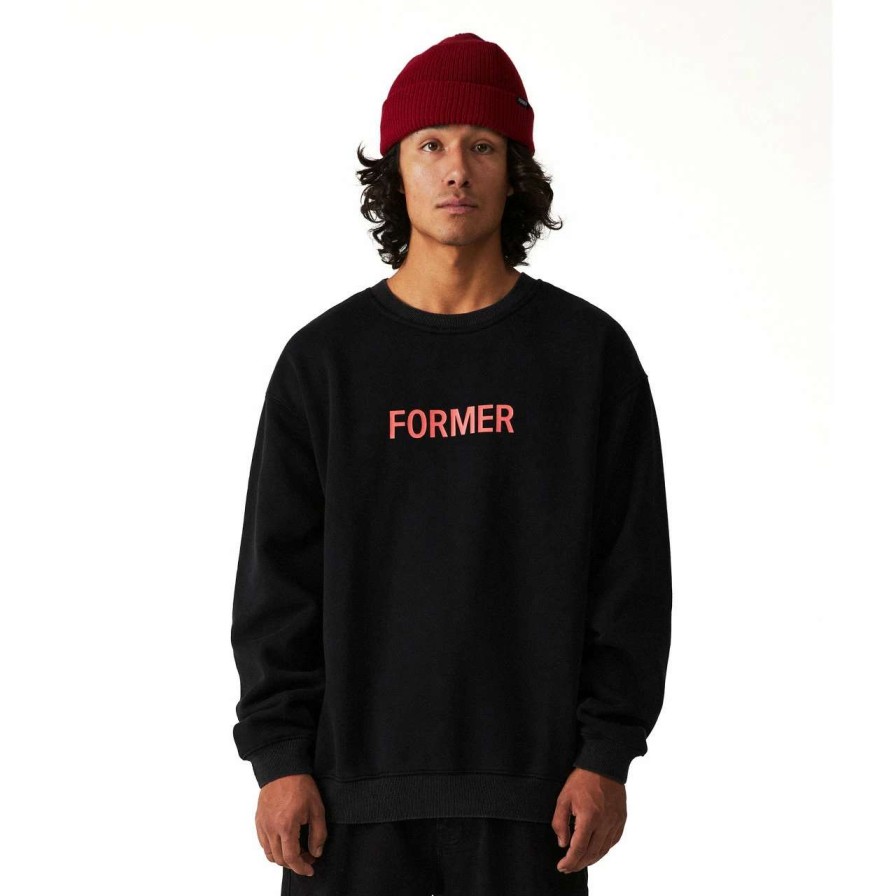 Jumpers & Hoodies * | Former Legacy Crew Mens In Red Black