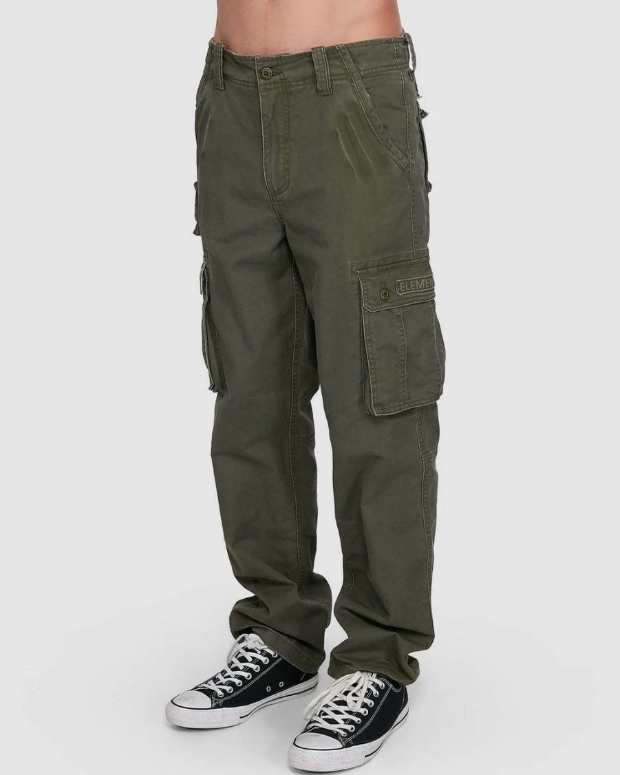 Bottoms * | Element Source Cargo Pant Mens In Olive Green