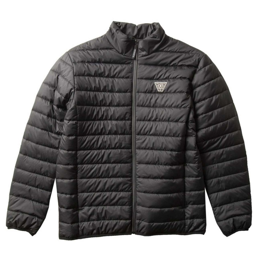 Jackets * | Vissla Easy Seas Eco Puff Jacket Mens In Black