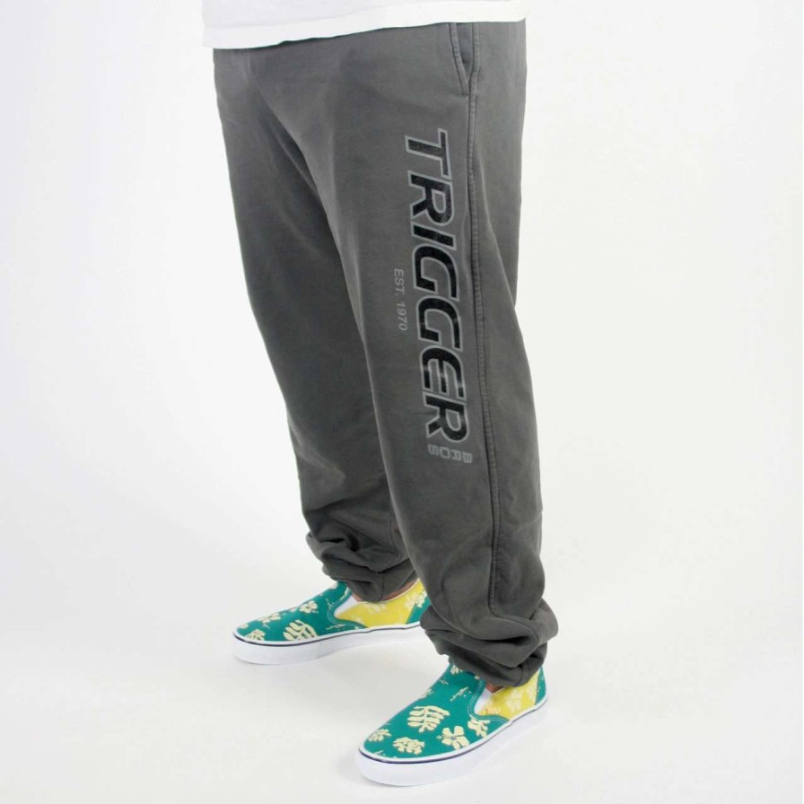 Bottoms * | Trigger Bros Original Tracksuit Pant In Charcoal Grey