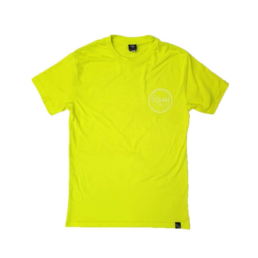 Tees * | Trigger Bros East Coast Outline Tee Mens In Safety Yellow