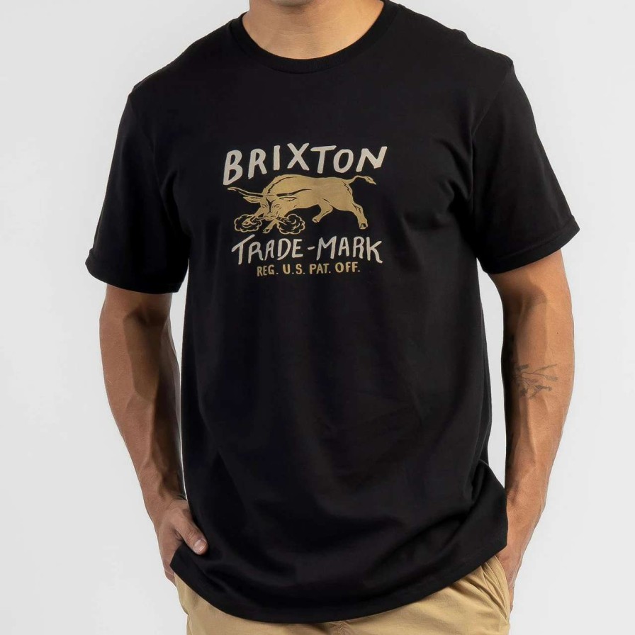 Tees * | Brixton Roxboro Standard Tee Mens In Black