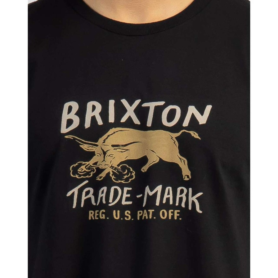 Tees * | Brixton Roxboro Standard Tee Mens In Black