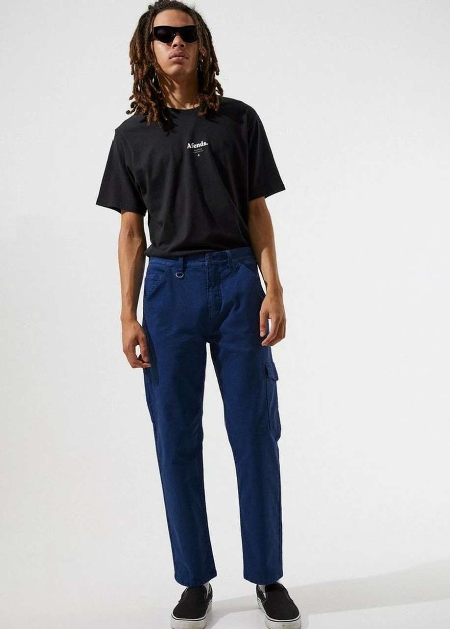 Bottoms * | Afends Heavy Skate Chino Pant Mens In Work Blue